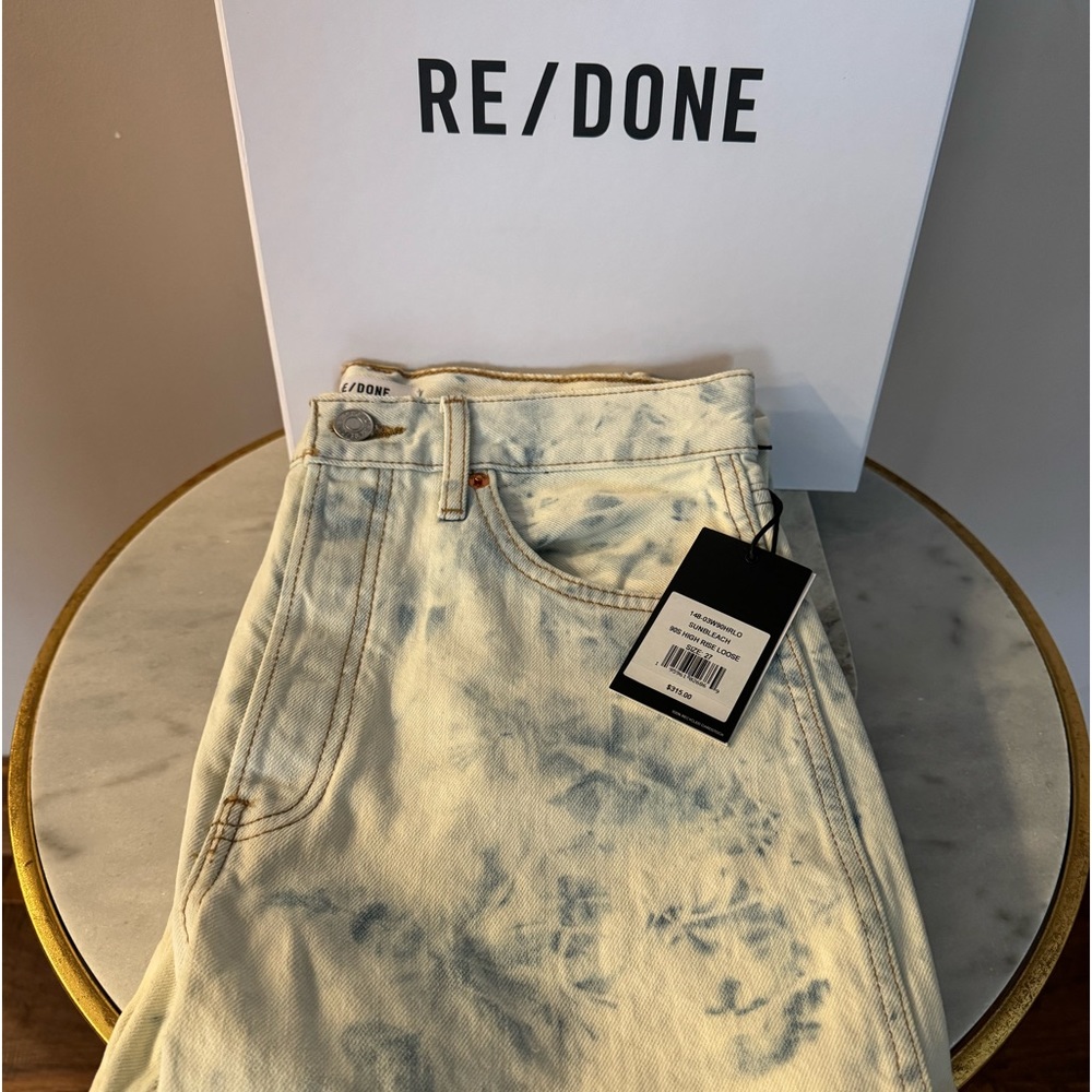 Re/Done 90s High Rise Sun-bleach Jeans